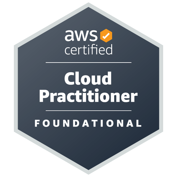 AWS Certified Cloud Practitioner バッジ
