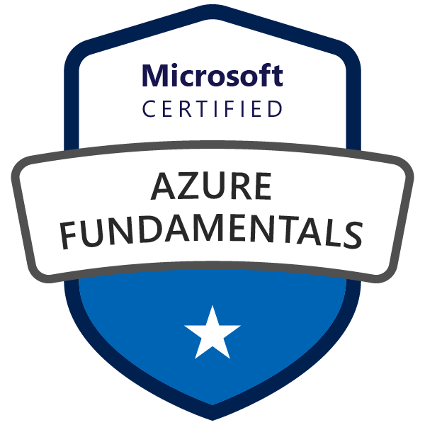 Microsoft Certified: Azure Fundamentals バッジ